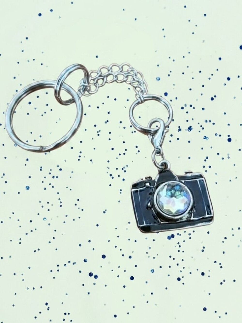 Handmade Camera Keychain Charm Bag | Vintage Photographer Accessory